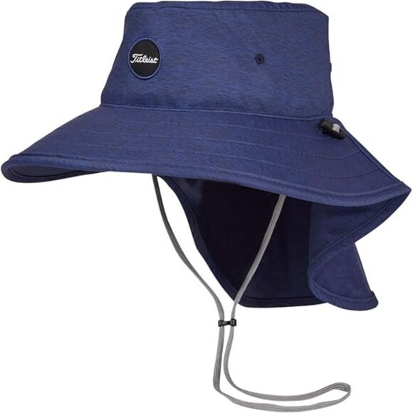 Titleist Other - NEW Titleist StaCool Aussie Dropback Golf Bucket Hat Cap Heather Navy